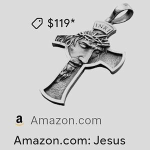 Silver Jesus Cross Pendant
